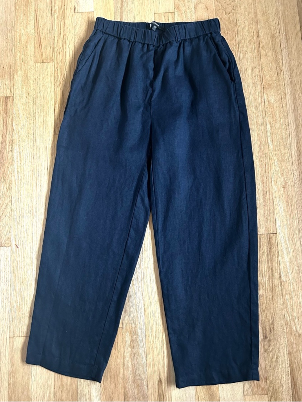 QUINCE european linen pants deep navy size S - Picture 5 of 10